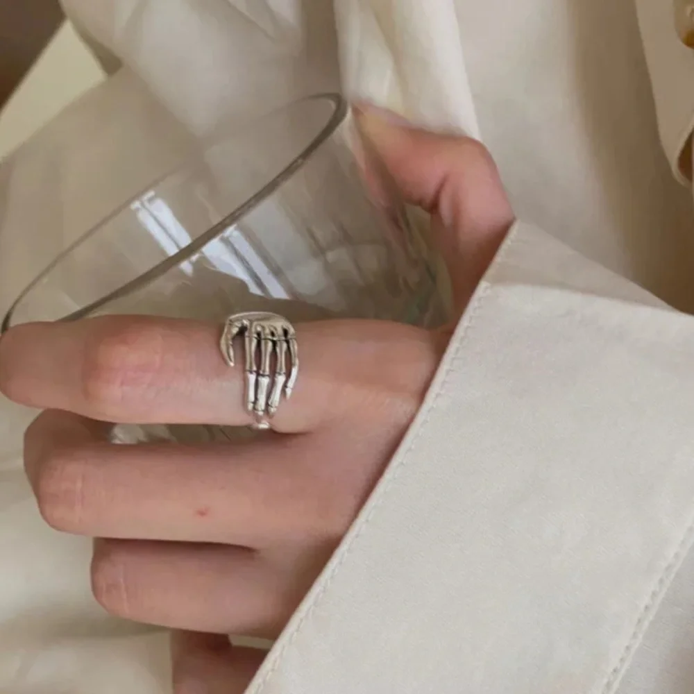 NEW 925 STERLING SILVER PUNK ADJUSTABLE RING, CUTE RING, SHINY RING. - Picture 2 of 5